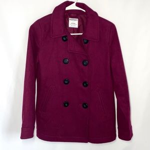 Old Navy Magenta Pea Coat